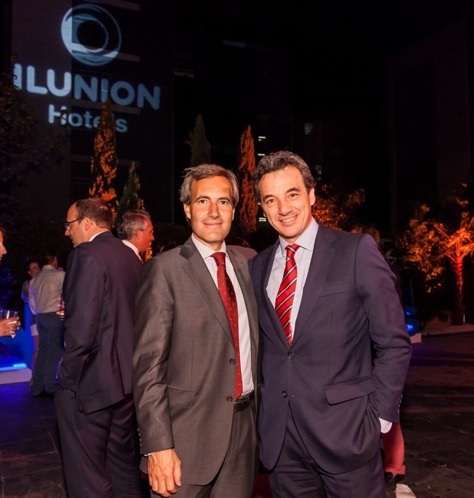 Alejandro Oñoro, consejero delegado del Grupo ILUNION y el director general de ILUNION Hotels, José Ángel Preciados.