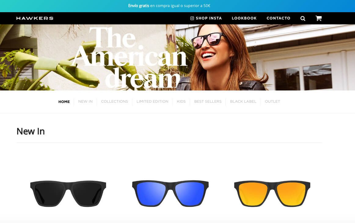 Hawkers, tienda online que ha revolucionado la venta online de gafas de sol