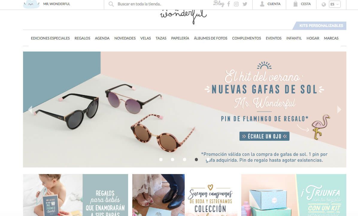 Mr.Wonderful , tienda online de regalos originales