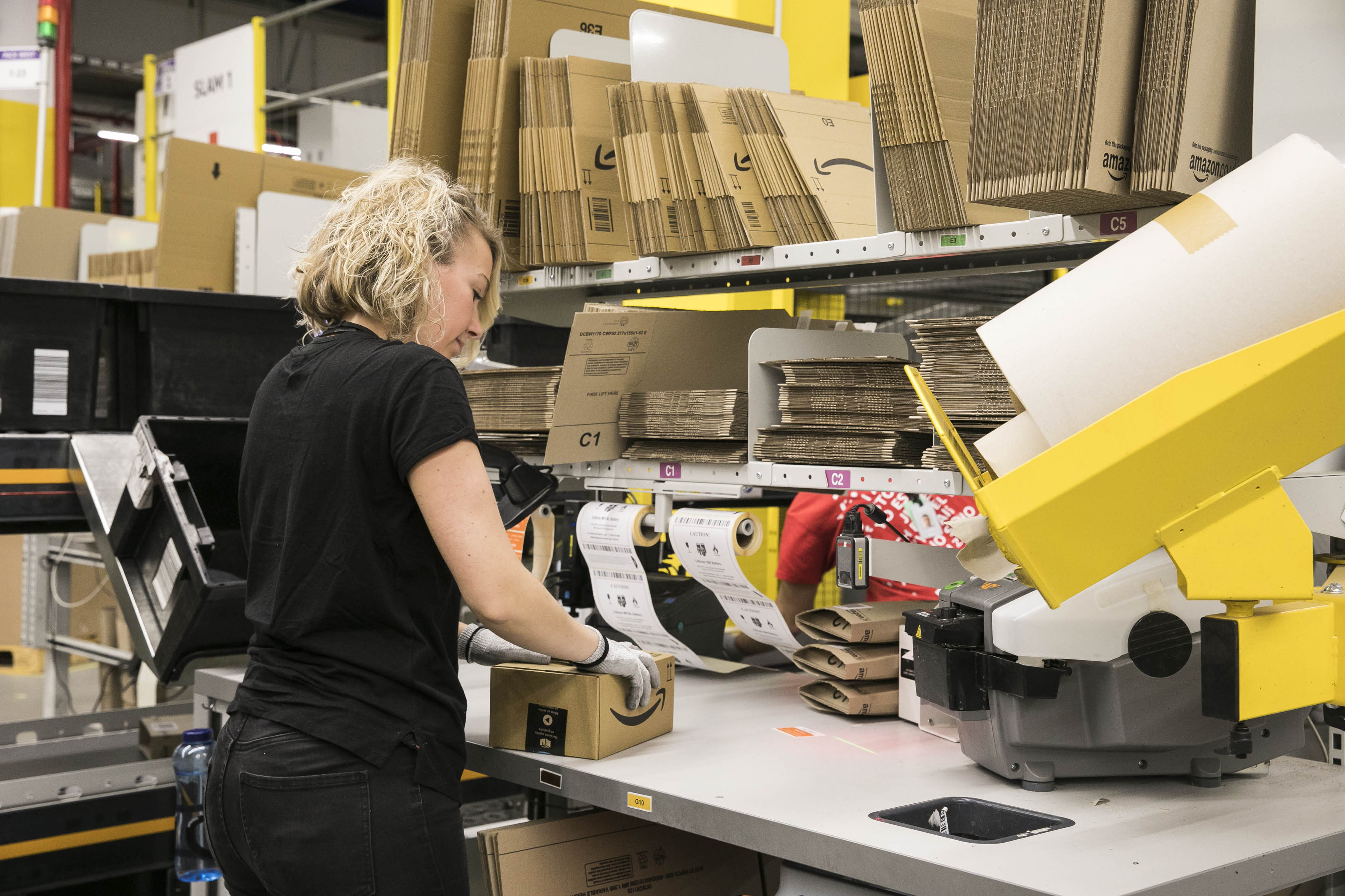 Centro logístico de Amazon en Barcelona