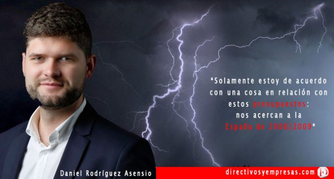 Daniel Rodríguez Asensio: “Los presupuestos demuestran que necesitamos elecciones ya»