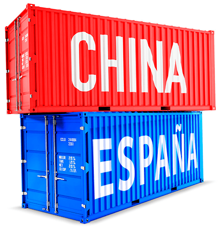 Comercio entre España y China.