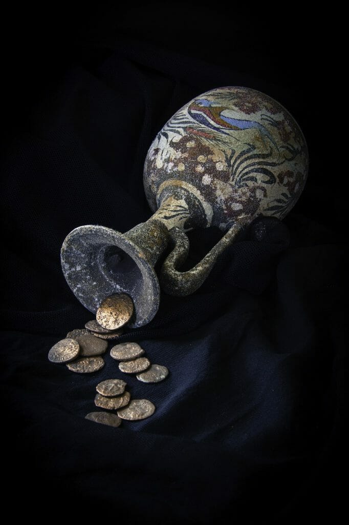 Monedas antiguas como medio de pago.