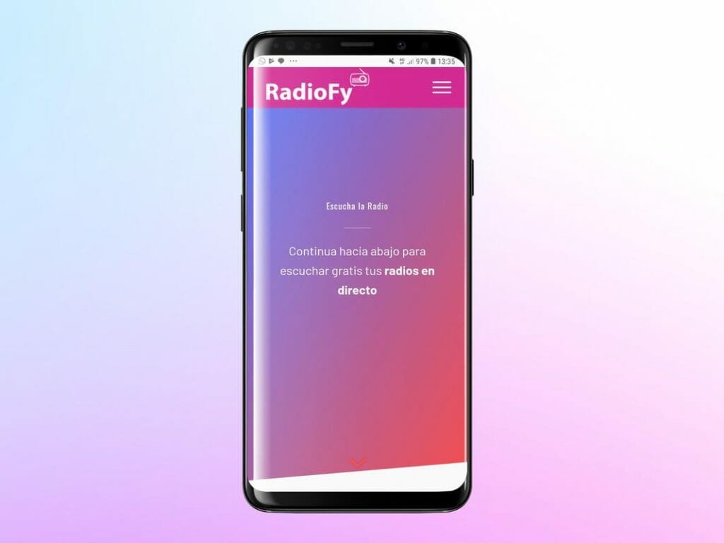 RadioFy app Android.