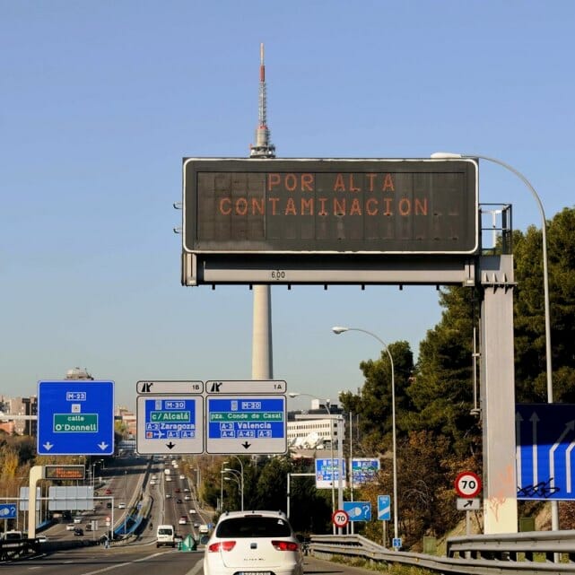 Movilidad de Madrid y contaminación en el ambiente.