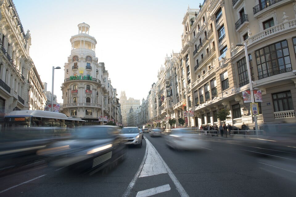 Movilidad urbana en Madrid.