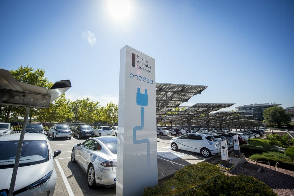 Parking de Endesa para vehículos eléctricos.