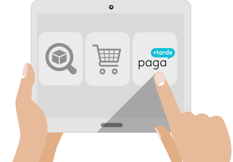 Paga+Tarde de Pagantis ofrece crédito al consumidor para las compras. 