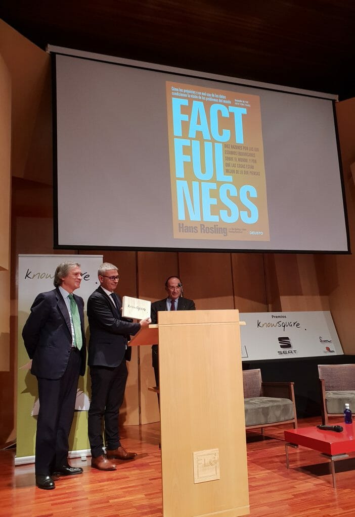 Factfulness, de Hans Rosling (Deusto), ha recibido el Premio al Mejor Libro Empresarial publicado en 2018.