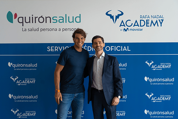 Acuerdo entre Quirónsalud y Rafa Nadal Academy by Movistar.