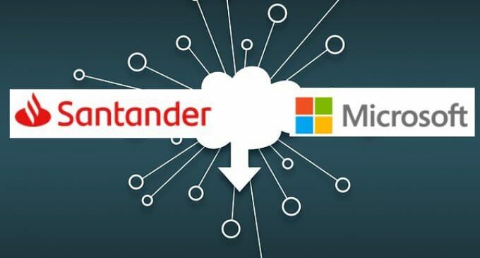 Microsoft acuerda con Santander facilitar su transformación bancaria