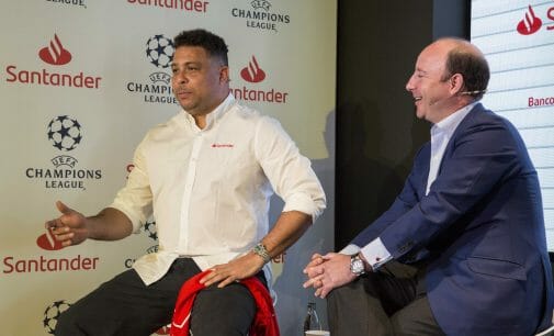Banco Santander vive a lo grande ‘su’ primera final de la Champions League