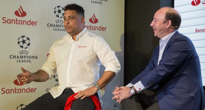 Banco Santander vive a lo grande ‘su’ primera final de la Champions League