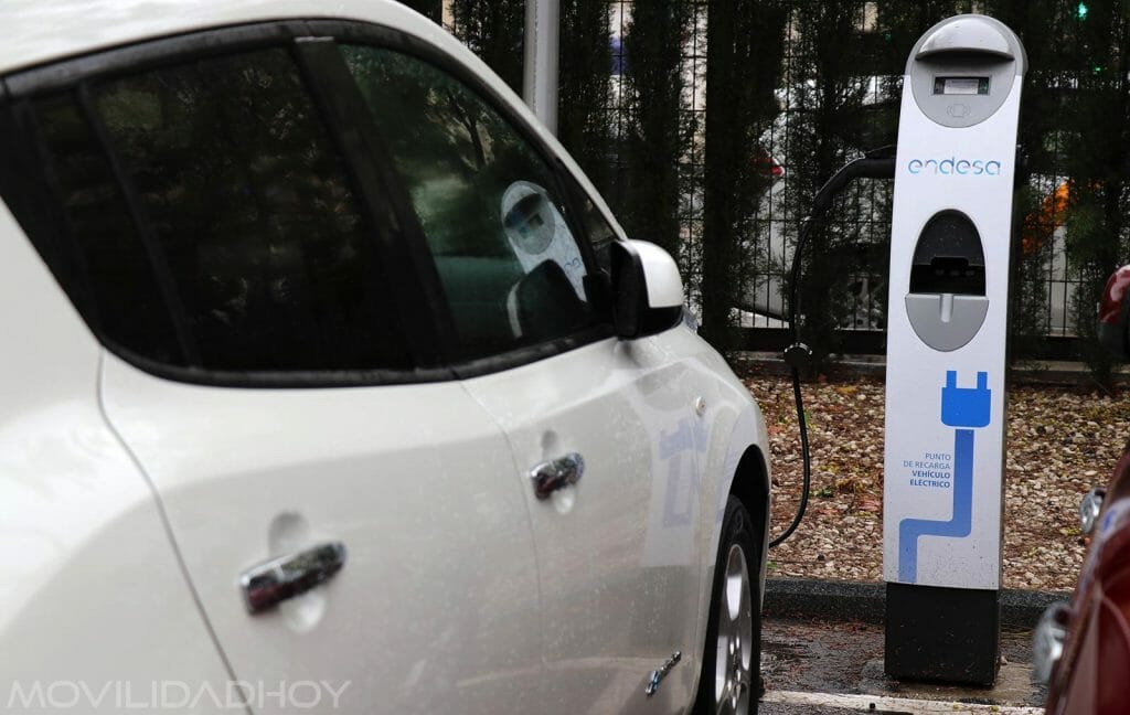 Punto de recarga para el vehículo eléctrico de Endesa.