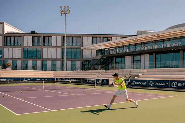 Interior de las instalaciones de Rafa Nadal Academy by Movistar.