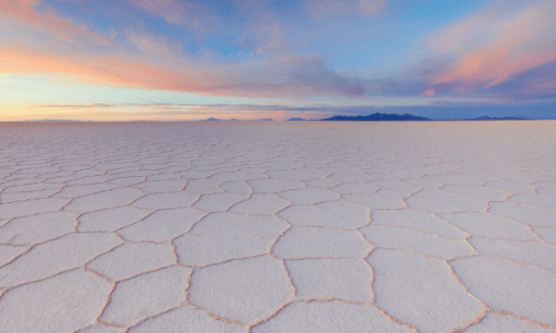 Salar de Uyuni, al sur de Bolivia.