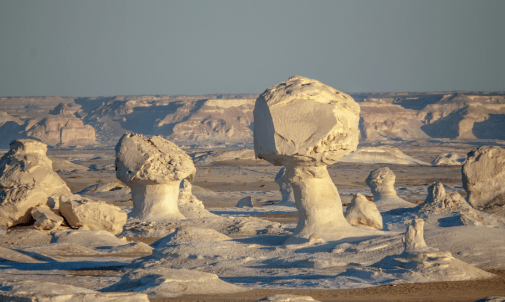 El desierto blanco de Egipto.