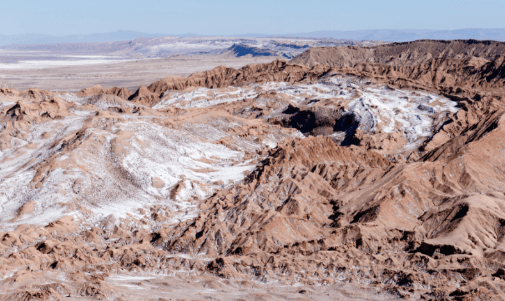 El Valle de la Luna de Chile.