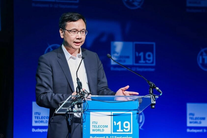 Yang Chaobin, presidente de la línea de productos 5G de Huawei.