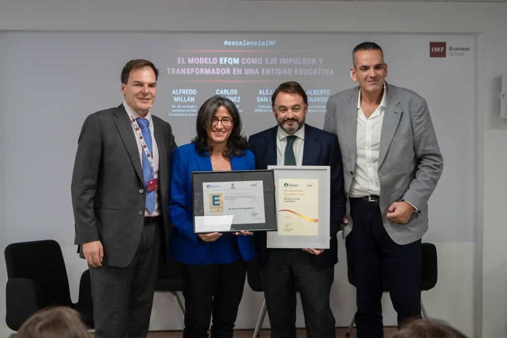 IMF Business School única escuela de negocios del mundo con el Sello de Excelencia Europea EFQM 500+