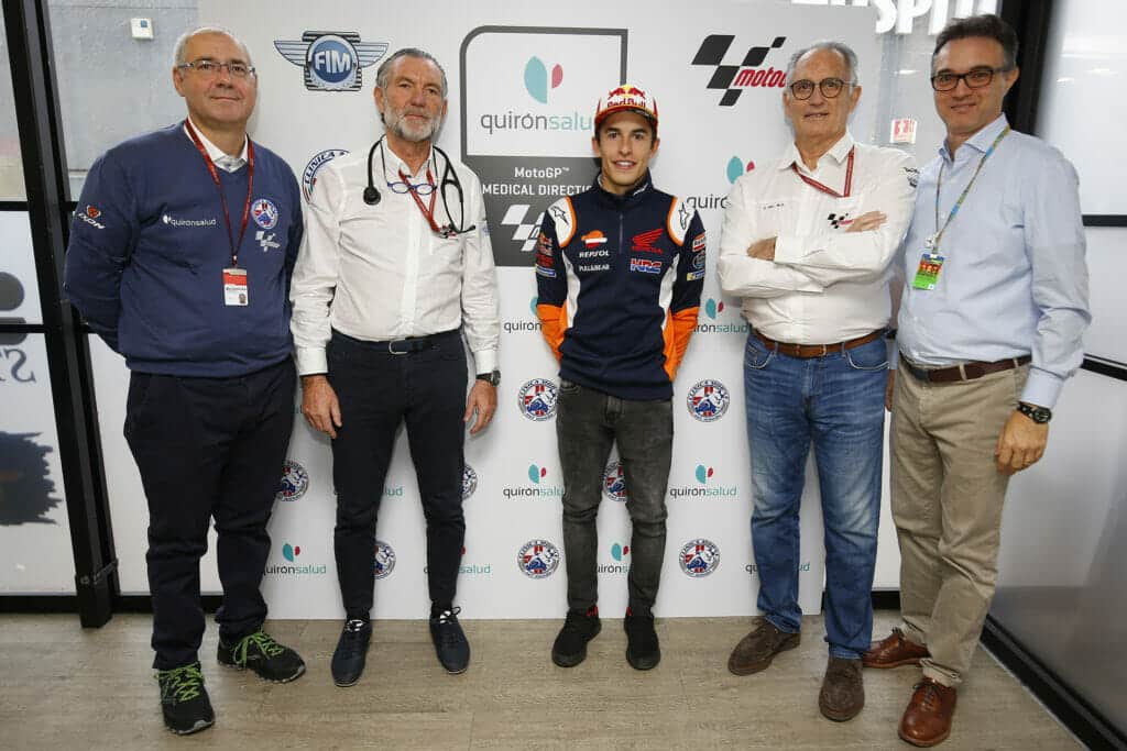 El Quirónsalud Servicio Médico de MotoGP con Marc Márquez