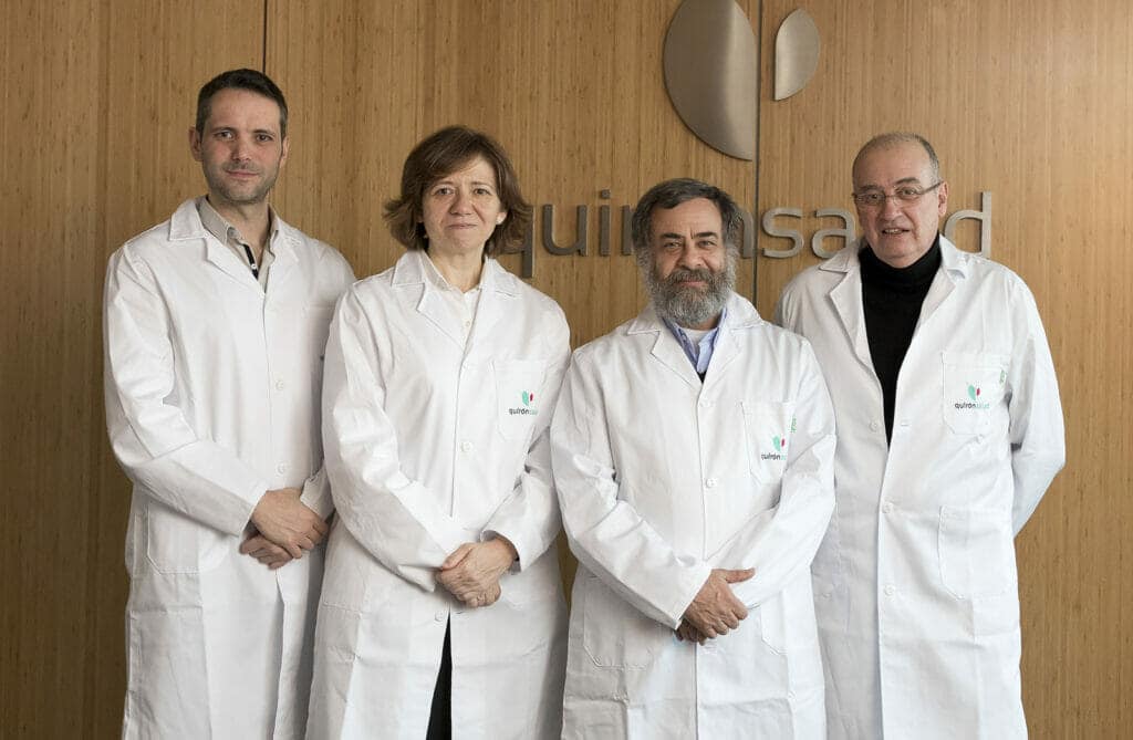 Equipo que lidera el Centro de Prontoterapia de Quirónsalud en Madrid. 
