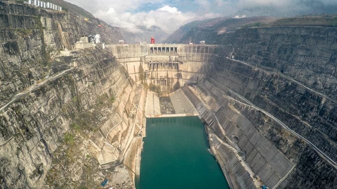 Presa de Xiluodu, China, la tercera más potente del mundo.