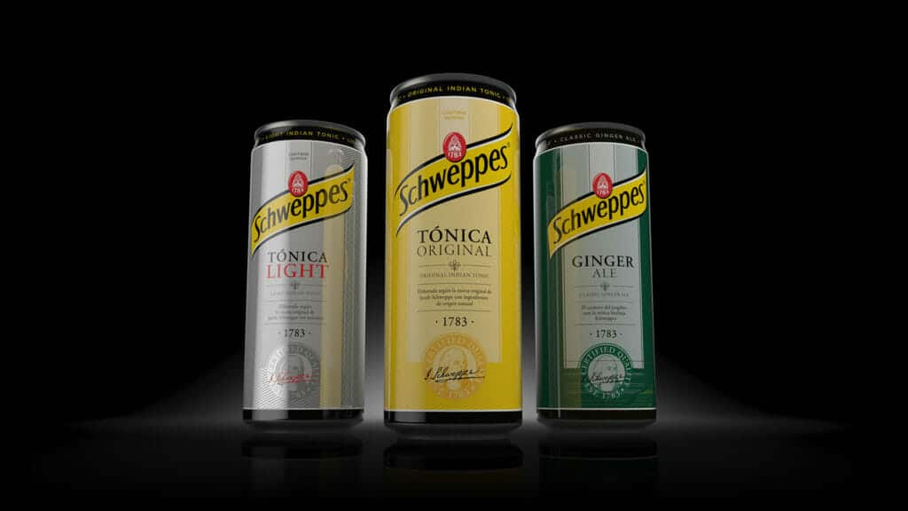 packaging de Tónica Schweppes de Ntity.