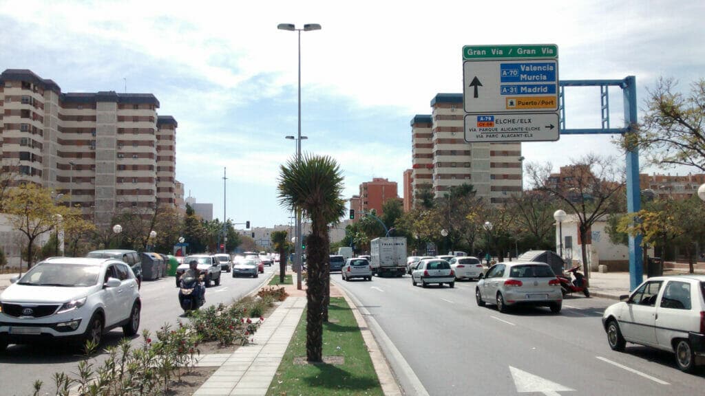 tráfico en Alicante