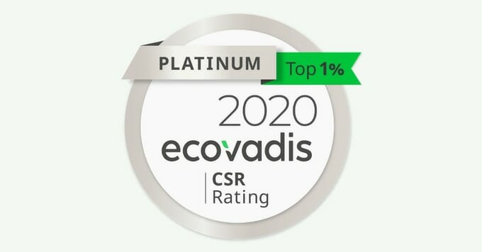 medalla de platino de ecovadis