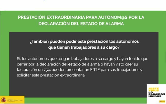 prestación para autónomos con empleados