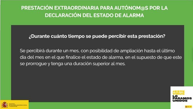 tiempo de prestación autónomos