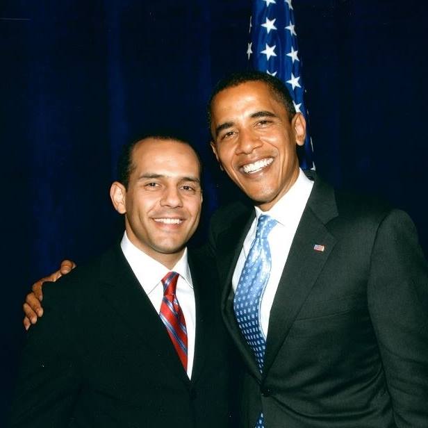 Juan Verde con Barack Obama