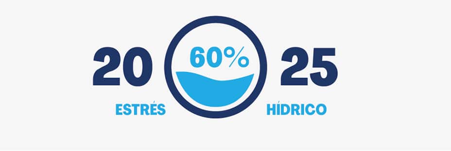 Organización Mundial de la Salud mantiene que en 2025 más del 60% de la población vivirá en zonas de estrés hídrico. 