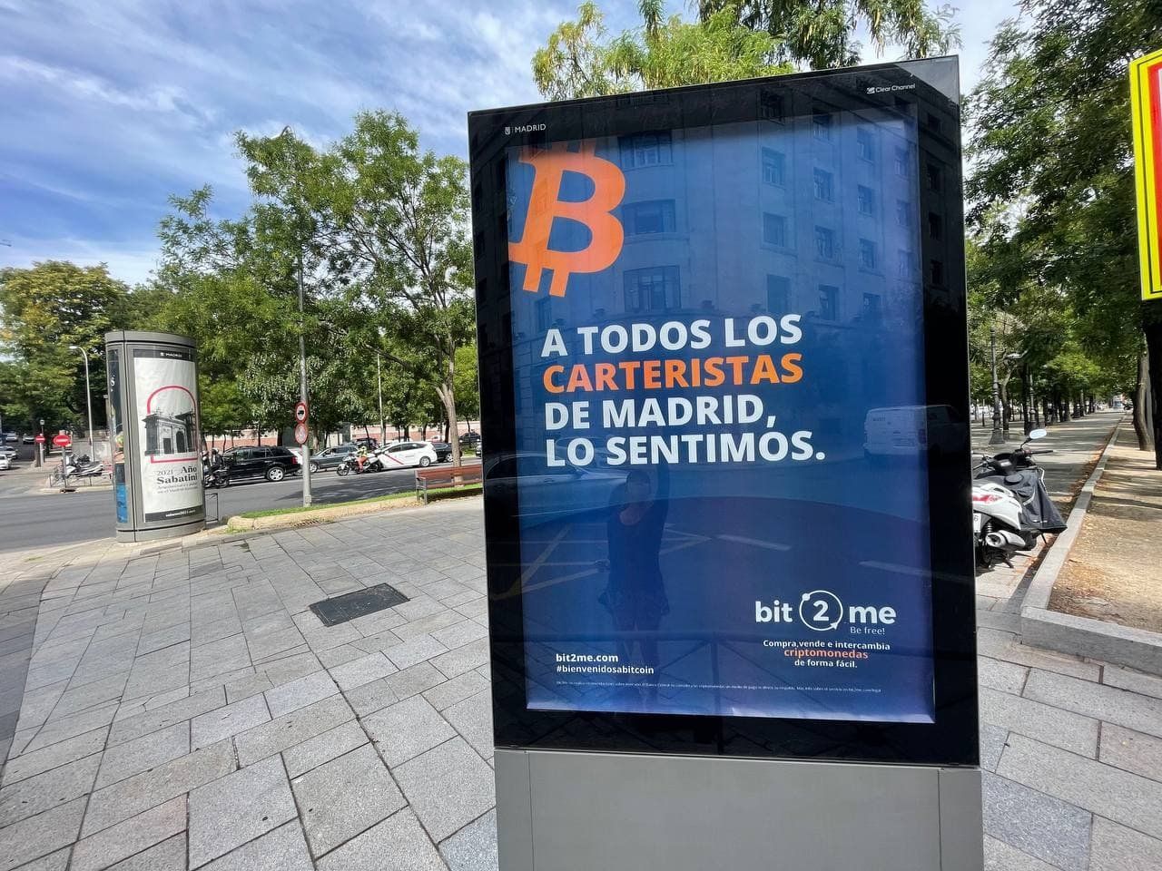 campaña Bit2Me en Madrid