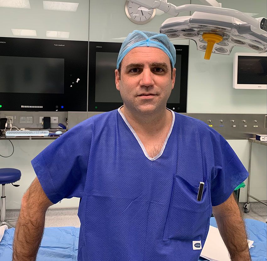 Dr. Gabriel Salcedo, especialista en cirugía esofagogástrica y bariátrica del Servicio de Cirugía General y del Aparato Digestivo, Cuello y Mama de la Fundación Jiménez Díaz y del Hospital Universitario General de Villalba