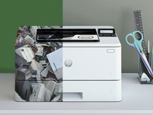 impresoras de HP diseñadas con productos reciclados