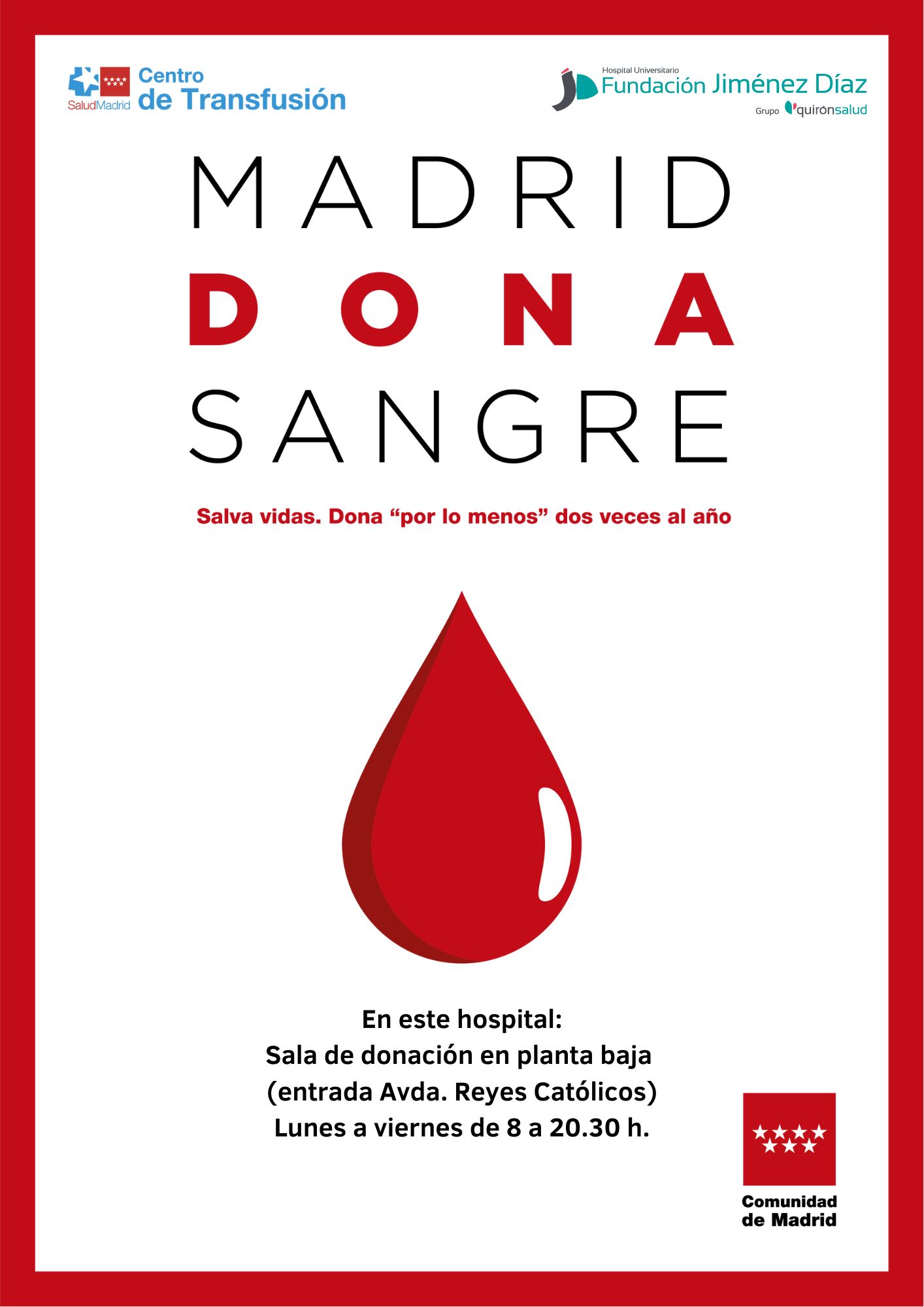 donación de sangre Madrid FJD