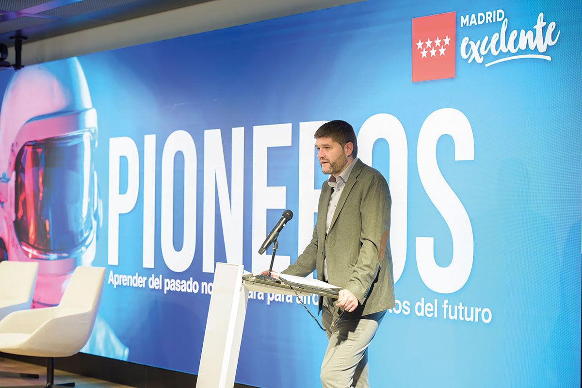 inauguración de PIONEROS de Daniel Rodríguez, viceconsejero de Economía y Empleo de la Comunidad de Madrid.