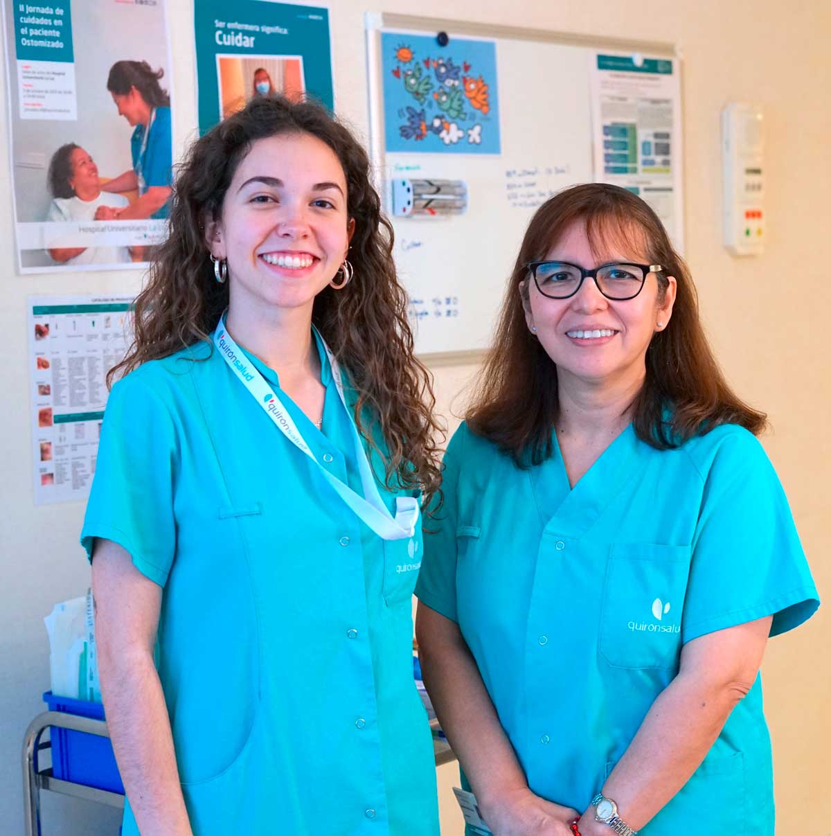 Elena González y Margarita Poma, enfermeras expertas en heridas compleja