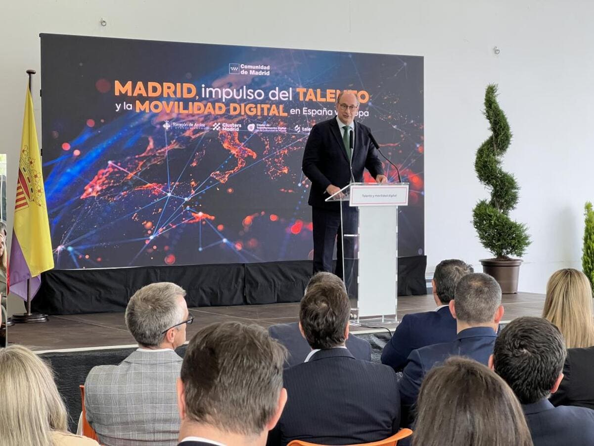 Lopez Valverde en la presentación del Informe Talento Tecnológico en la Comunidad de Madrid 