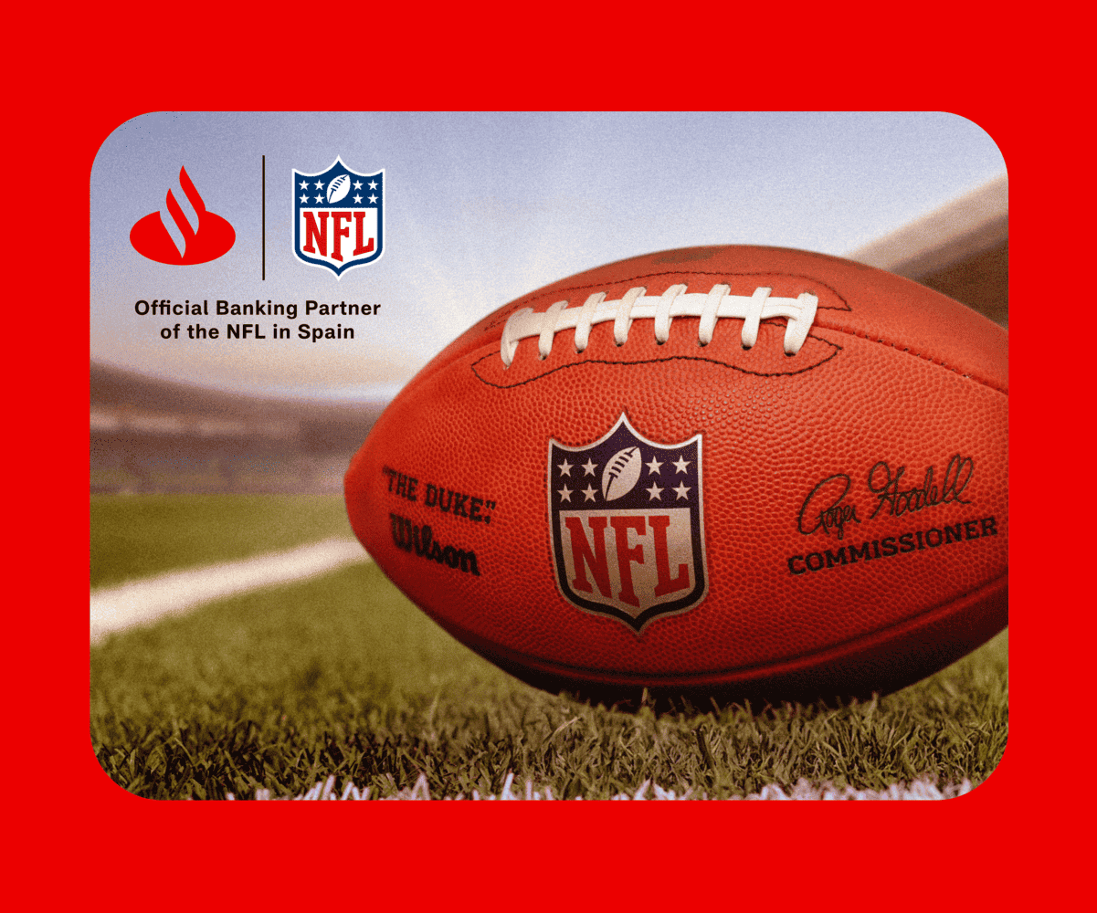 Santander, banco oficial de la NFL en España 2025