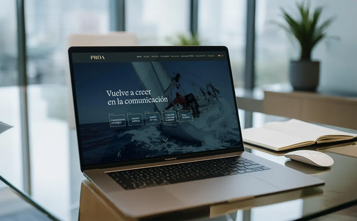 Nueva web de PROA Comunicación: más agilidad y visibilidad a sus servicios más innovadores
