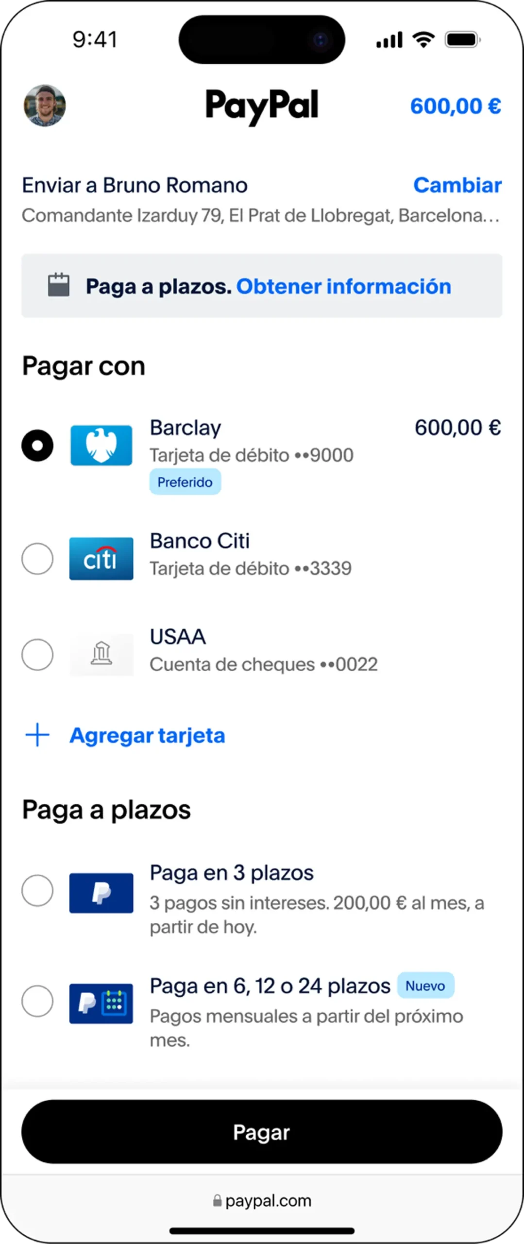 nuevos pagos flexibles PayPal España