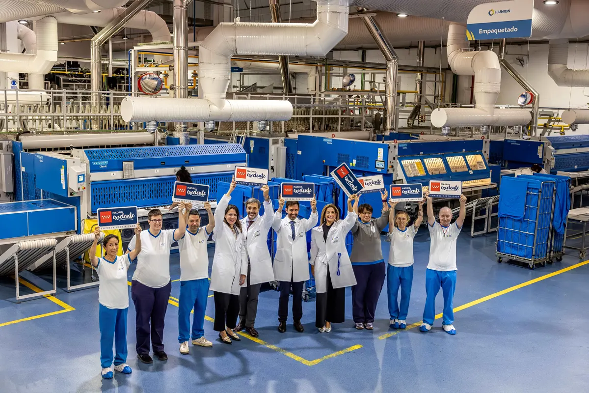 ILUNION TextilCare recibe el sello de Madrid Excelente: otra filial del grupo reconocida por su excelencia