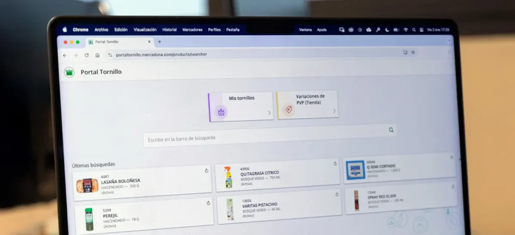 Portal Tornillo Mercadona