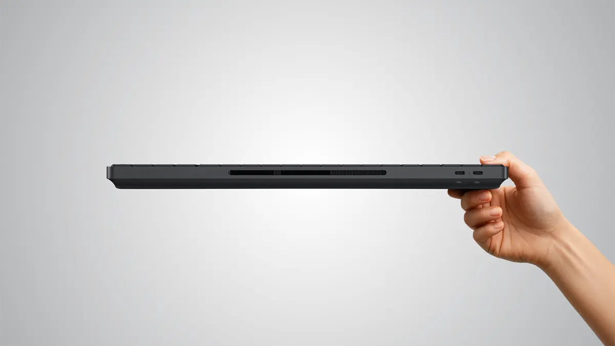 HP EliteBoard G1a Next Gen AI PC grosor