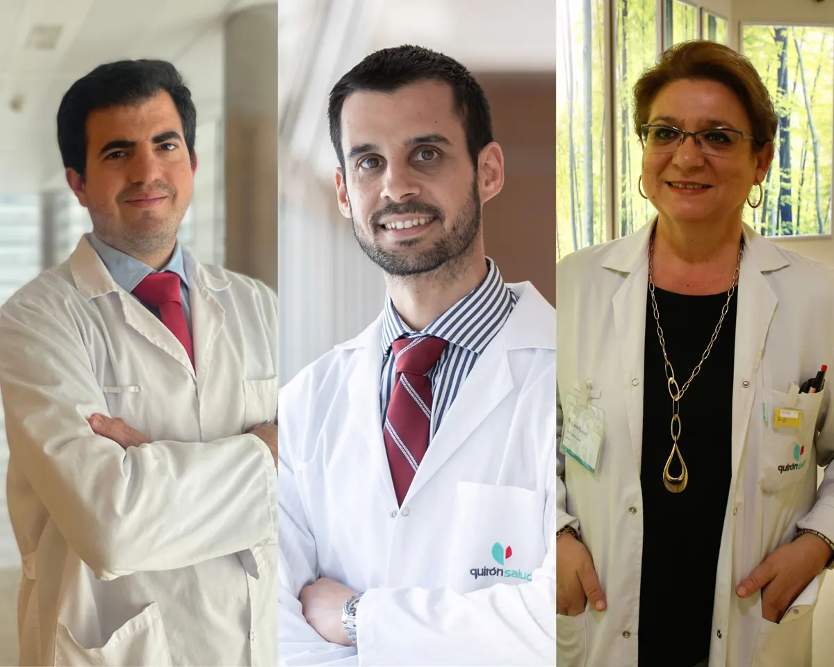 Los doctores Fernando Candau, José Luis Marenco e Isabel Ramos