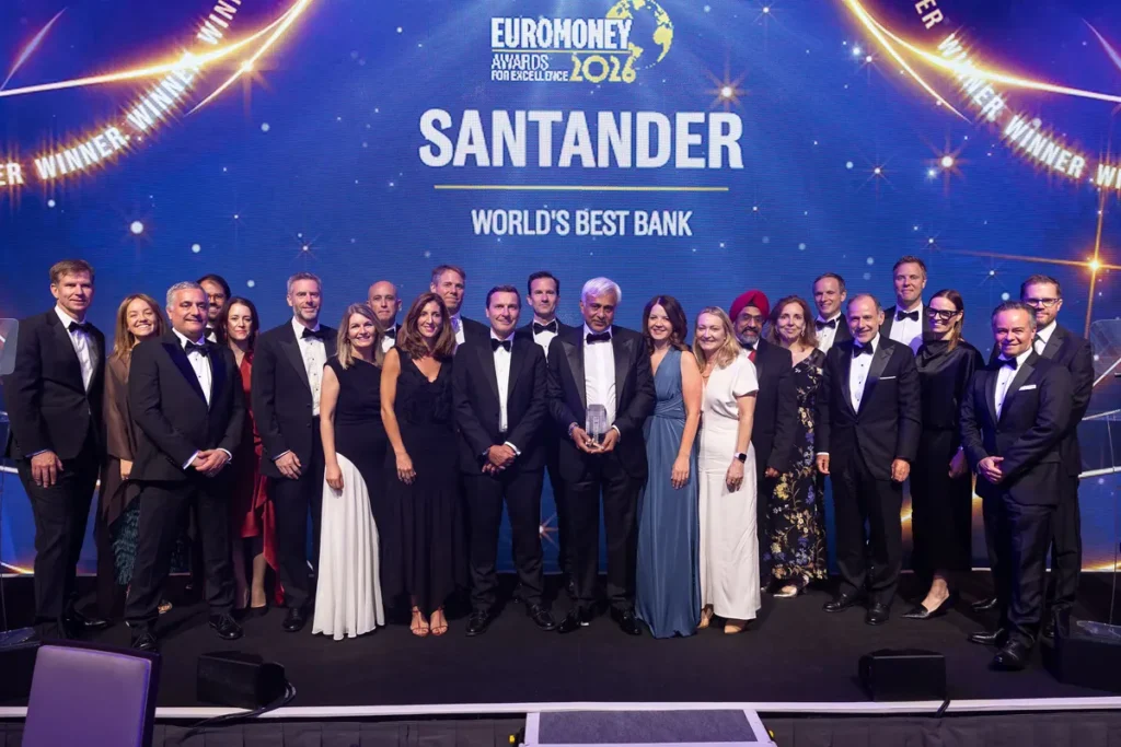 Santander, Mejor Banco del Mundo en los Euromoney Awards 2026