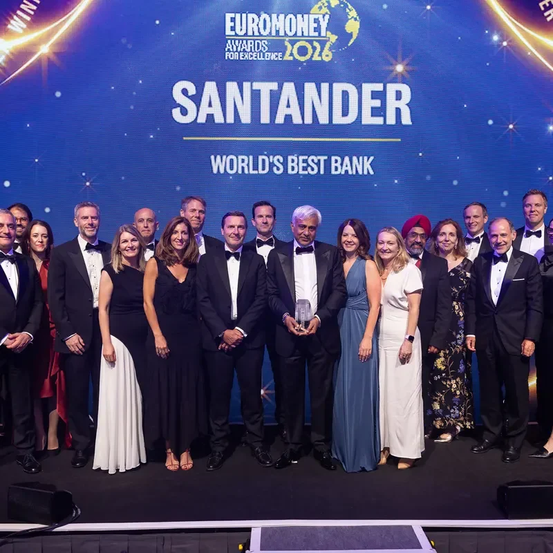 Santander, Mejor Banco del Mundo en los Euromoney Awards 2026